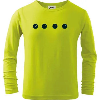 Dětská móda Evolution squash ball - Triko dětské Long Sleeve - 146 cm/10 let ( Limetková )