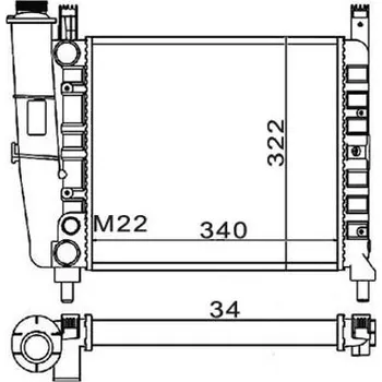 Chladič motoru Chladič, chlazení motoru HART 600 226