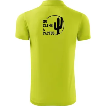 Pánská košile Go climb a cactus - Polokošile Victory sportovní (dresovina) - M ( Limetková )