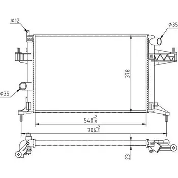 Chladič motoru Chladič, chlazení motoru HART 603 081