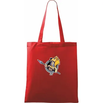 Znamení komiks lev - Taška bavlněná - 42 x 38 cm ( Červená )