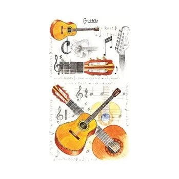 Kapesní poznámkový sešit s potiskem kytary