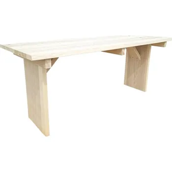 Zahradní stůl Zahradní stůl dřevěný JASAN 120 x 75 x 75 cm přírodní