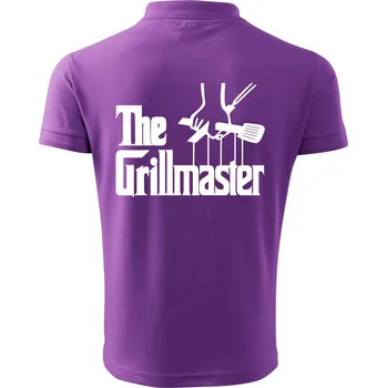 Pánská košile The Grillmaster - Polokošile pánská Pique Polo 203 - 4XL ( Fialová )