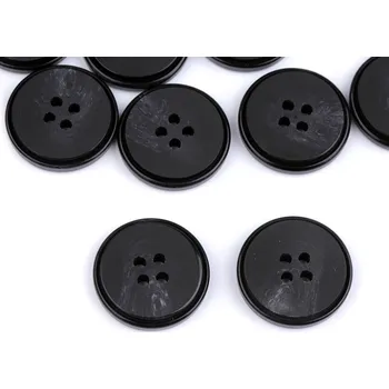 Knoflík Knoflík s jemnou patinou velikost 24", 28", 32", 36", 40", barva 9 (36") černá