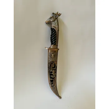 Replika zbraně DÝKA HLAVA JELEN - MĚDĚNÝ ODSTÍN