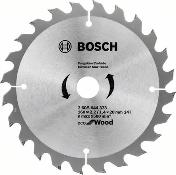Pilový kotouč BOSCH Eco for Wood 2 608 644 373 160 x 20 x 2,2 mm 24 zubů