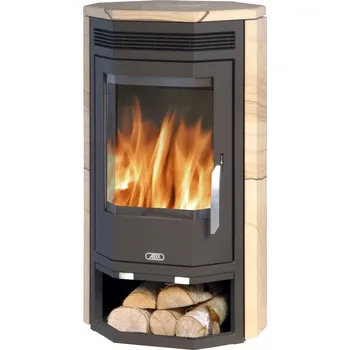 Krbová kamna ABX Baltik 4650-6-II černý plech, pískovec