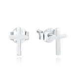 0167 MINET Drobné stříbrné náušnice křížky