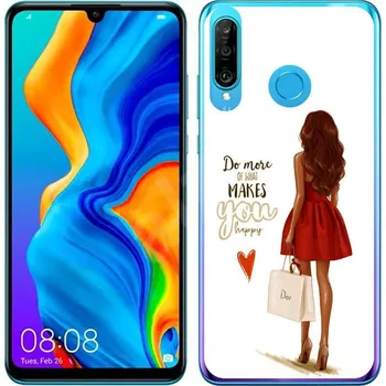 Pouzdro na tablet VSECHNONAMOBIL 22979 MY ART Ochranný obal Huawei P30 Lite RED DRESS (137)