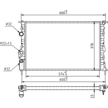 Chladič motoru Chladič, chlazení motoru HART 601 818