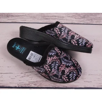 Dámské pantofle Dámské pantofle přezůvky ADANEX bio 28252 s barevnými lístky uzavřená špička velikost: 37