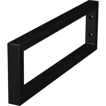 Konzole pro desku pod umyvadlo Jungborn Trenta černá 45x3x14 cm hranatá