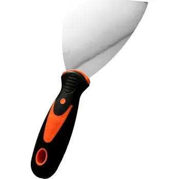 Malířská špachtle Alum Nerezová špachtle s gumovou, ergonomickou rukojetí 4”