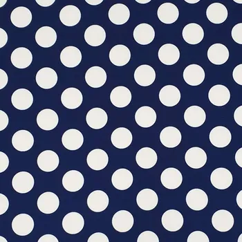 Kostýmovka N6804 modrá, bílé puntíky, š.150