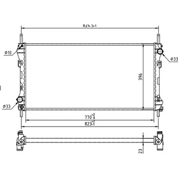 Chladič motoru Chladič, chlazení motoru HART 637 222