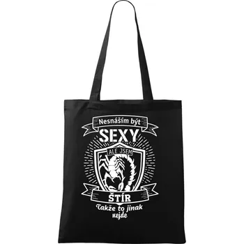 Nesnáším být sexy - Štír - Taška bavlněná - 42 x 38 cm ( Černá )