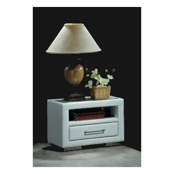 Noční stolek Stolek noční bílý NICOSIA