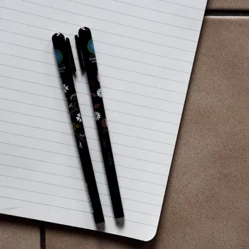 Aihao gumovací gelové pero, elegantní květy Varianta: zlatá