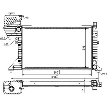 Chladič motoru Chladič, chlazení motoru HART 606 527