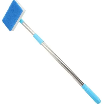 Dlouhý magnetický čistič na skleněné akvárium - Čtvercový štětec