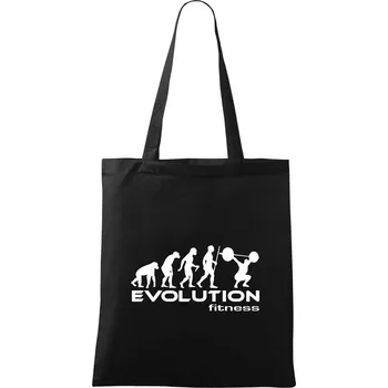 Nákupní taška Evolution fitness - Taška bavlněná - 42 x 38 cm ( Černá )
