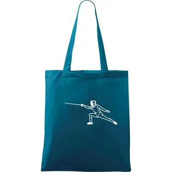 Šermíř výpad - Taška bavlněná - 42 x 38 cm ( Petrolejová )