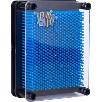 Hračka pro nejmenší Toys&Trends Pin it! ve tvaru obdélníku 12,5x9,5 cm 3D otisky Modrá
