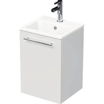 Koupelnový nábytek Koupelnová skříňka s umyvadlem Intedoor BOX MINI bílá vysoce lesklá 40 x 57,5 x 36 cm BOX MINI 40 1D P