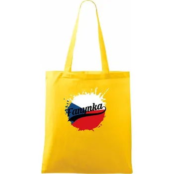 Hokej - fanynka - Mistrovství světa v ledním hokeji 2026 - Taška bavlněná - 42 x 38 cm ( Žlutá )