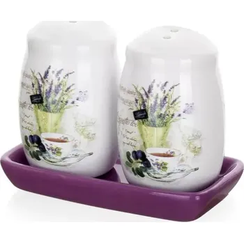 Naběračka Banquet Lavender slánka a pepřenka (solnička a pepřenka s motivem levandulí)