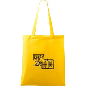 Nákupní taška Moje zbraně - Geometrie - matematika - Taška bavlněná - 42 x 38 cm ( Žlutá )