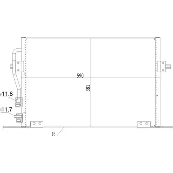 Výparník klimatizace Kondenzátor, klimatizace HART 602 271