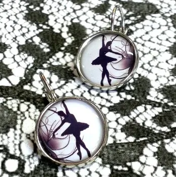 Brož de Amor - handmade Visací náušnice BALETKY