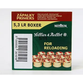 Airsoftová zbraň zápalky 5,3 LR Boxer - 100ks