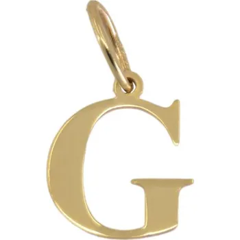 Přívěsek 3725 Zlatý přívěsek tiskací písmeno G 0,17g