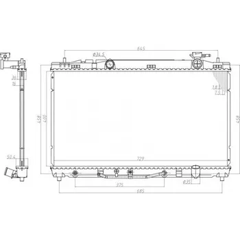 Chladič motoru CHLODNICA TOYOTA CAMRY 07-