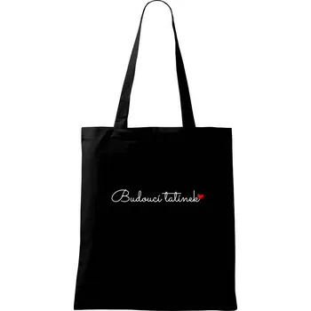Nákupní taška Budoucí tatínek - Taška bavlněná - 42 x 38 cm ( Černá )