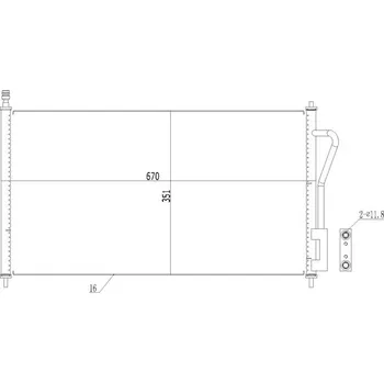Výparník klimatizace Kondenzátor, klimatizace HART 602 490