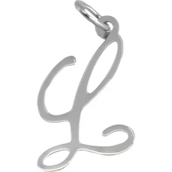 Přívěsek 3765 Zlatý přívěsek z bílého zlata písmeno L 0,25g