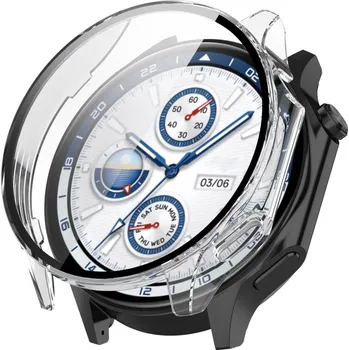 VSECHNONAMOBIL 75667 PC FULL COVER Plastový kryt se sklem pro OnePlus Watch 2 průhledný