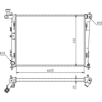 Chladič motoru Chladič, chlazení motoru HART 612 342