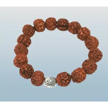 Náramek Rudraksha náramek s ochranným buddhou