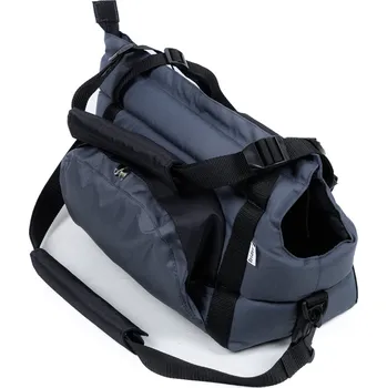 Taška pro psa a kočku Iridog Taška na psa CARRIE no.4 šedá s černou v28 x š22 x d42 cm
