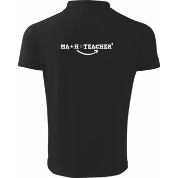 Pánská košile Ma h teacher - Polokošile pánská Pique Polo 203 - 2XL ( Černá )
