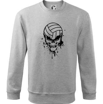 Chlapecké tričko Volejbal lebka splash - Mikina Essential dětská - 146 cm/10 let ( Světlešedý Melír )