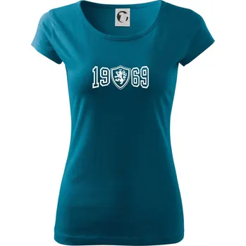 Dámské tričko Narozeninový motiv - znak - 1969 - Dámské triko Pure - 2XL ( Petrolejová )