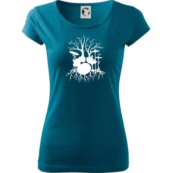 Bubeník strom - Dámské triko Pure - S ( Petrolejová )