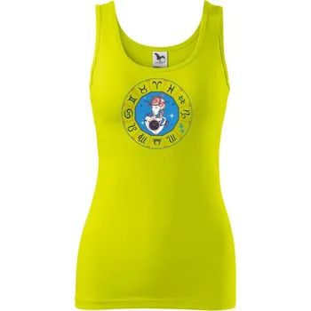 Dámské tričko Souhvězdí střelec barevné - Dámské tílko - 2XL ( Limetková )