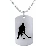 Ocelový přívěsek Hokej - včetně řetízku 60cm